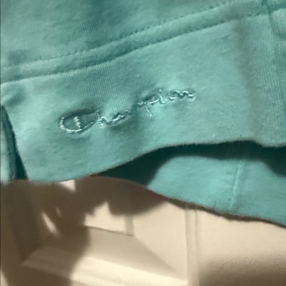 Champion {Girls Large} Aqua Blue Quarter- Zip Hoodie - Picture 4 of 10